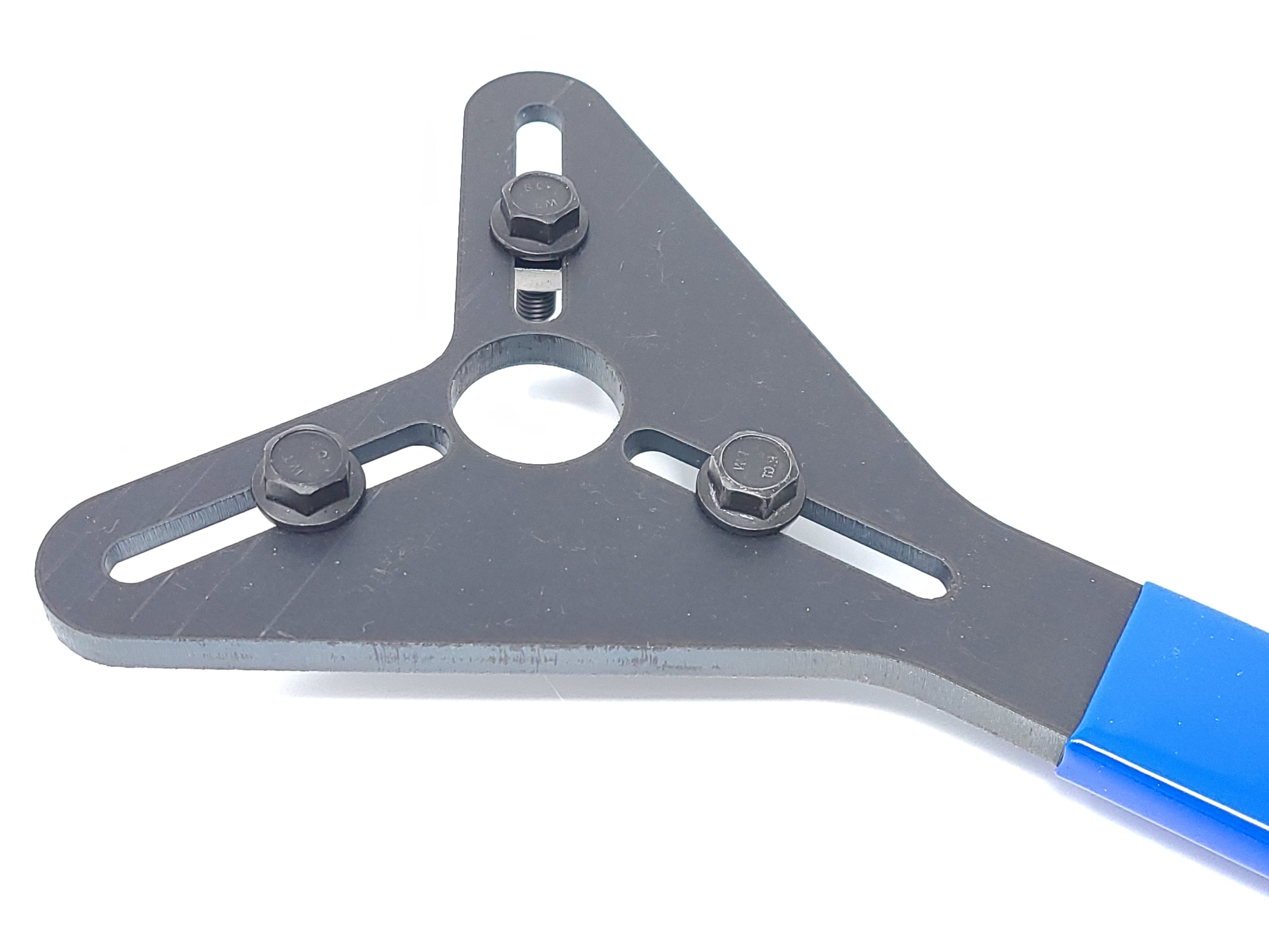 Adjustable 3 pin wrench for A/C compressor clutch